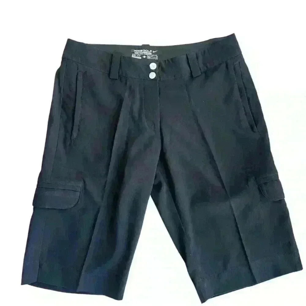 Nike Dri Fit Women’s Black Golf Shorts Size 6